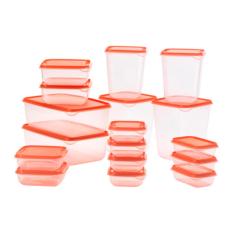 Ikea Pruta Tempat Makanan Set Isi 17 - Orange