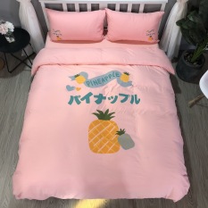 Imut Katun Cuci Udara Stroberi Nanas Sarung Selimut