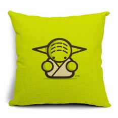 Inenk Bintang Wars Yuda Hitam Samurai Kapas Bantal Sofa Mengapung Jendela Alas 45X45 Cm (18X18lnch) -Internasional