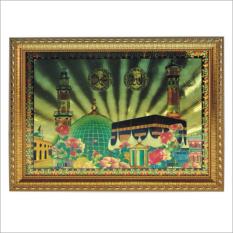 Inno Foto Bingkai Kaligrafi Muslim Kabah 28x38 cm - Gold