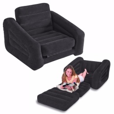 Intex Pull Out Size Twin Sofa Bed Hitam. Sofa Kasur Angin Lipat 68565