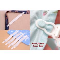 ISI 4 - Jepit Karet Jepitan Sudut Sprei Seprei Sprey Kasur Bed Cover