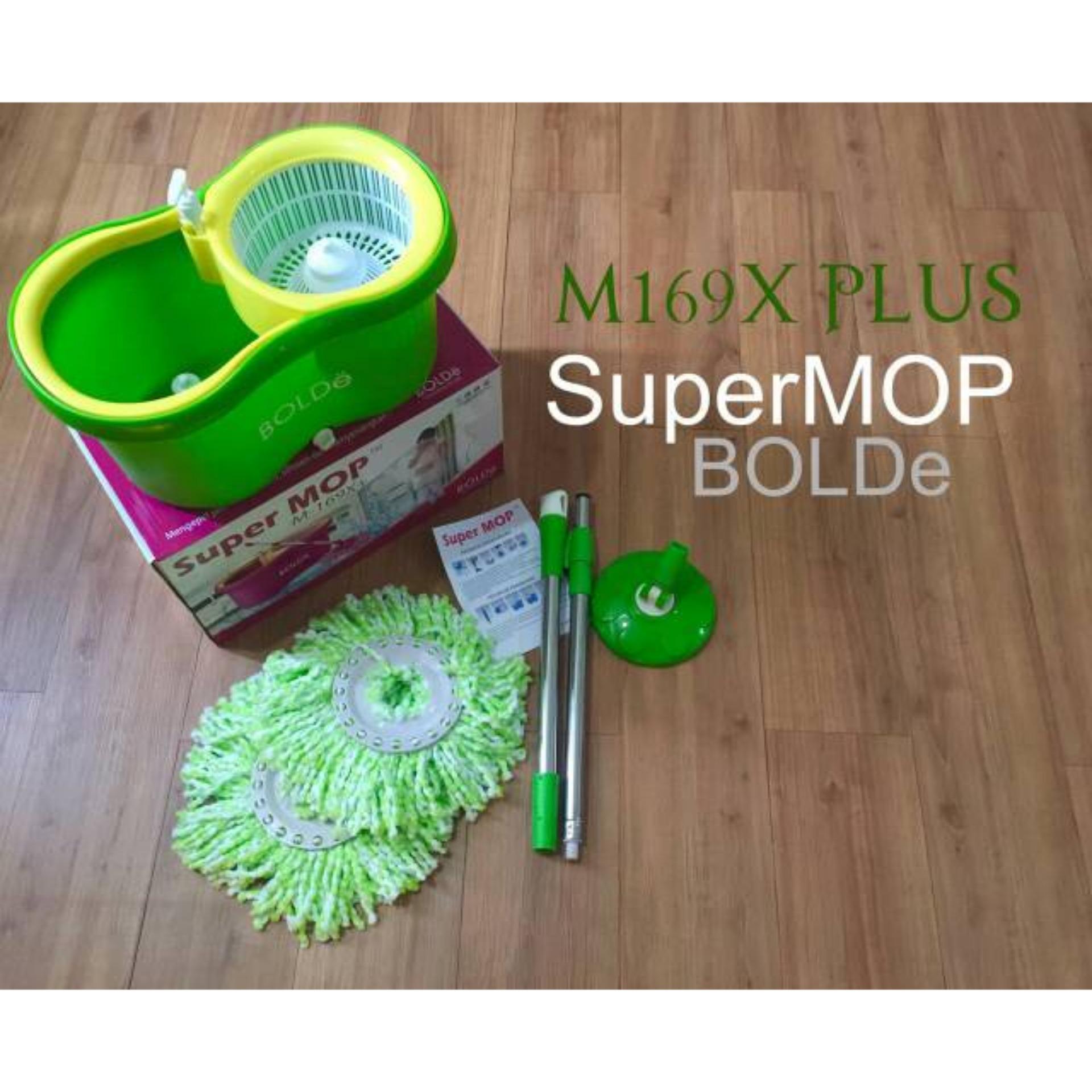 ISMART - SUPER MOP BOLDE M-169X+ PLUS NEW ALAT PEL LANTAI OTOMATIS BEST SELLER [Hijau]