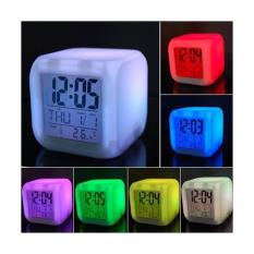 Moody Jam Digital Alarm Unik Dengan 7 Warna Lampu Berubah