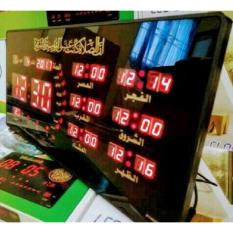JAM DIGITAL LED-JAM DINDING ADZAN 5 WAKTU ( Lampu merah )