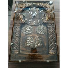Jam Dinding Arab Diamond Angka dan Motif Timbul