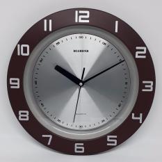 Jam Dinding Diamond - Glass Style (Brown)