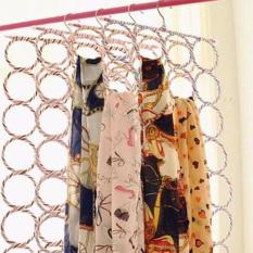 JBS - Gantungan Jilbab Bulat Origami 28 Ring Unik / hanger lipat gantungan hijab / jilbab serbaguna