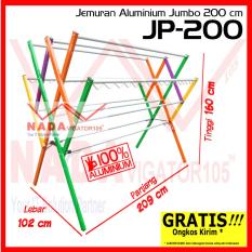 Jemuran Baju Aluminium JUMBO 209 cm Jemuran Pakaian 12 Palang JP-200