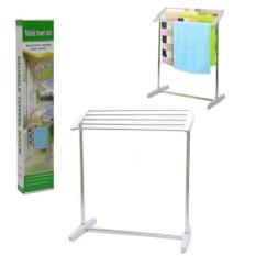 Jemuran handuk / Mobile Tower Rack Alat Jemur Baju Pakaian