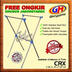 Glory Home Jemuran Baju Stainless Steel X-Type