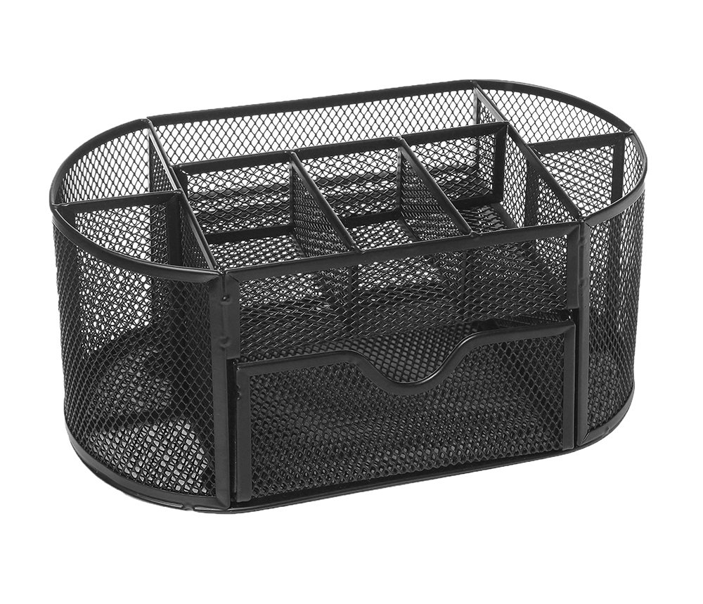 JIANGYUYAN Tidy Mesh Desk Organizer Set Kantor Rapi Organizer (Hitam) JIANGYUYAN Tidy Mesh Desk Organizer Set Kantor Rapi Organizer (Hitam)