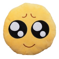 Jiayiqi Cantik Kuning Bulat Emoji Bantal Bantal Bantal Belakang Sofa Seat Toy Stuffed Plush Doll-Intl