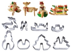 Jiechuan Natal Stainless Steel Pemotong Kue Gula Pemotong Biskuit Kue Chocolate Sugar Cetakan Kue DIY Alat Pemanggang Roti-Intl