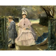 Jiekley Fine Art - Lukisan Nanny and Child Karya Eva Gonzales - 1877-1878