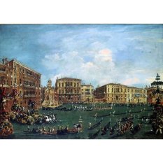 Jiekley Fine Art - Lukisan Regatta in Volta di Canal Karya Francesco Guardi - 1760-1770
