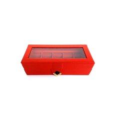 Jogja Craft Box Cincin Batu Akik Kaca - Ring Box Isi 10 - Merah