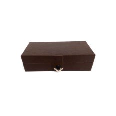 Jogja Craft Box Cincin Batu Akik - Ring Box Isi 10 - Cokelat Tua
