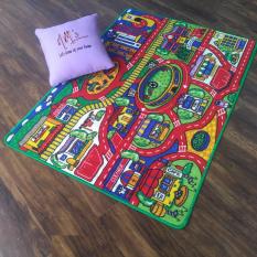 Tren-D-rugs - Karpet Karakter Anak-anak 100 cm x 140 cm - Jalanan Kota JK08IB