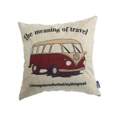 JYSK Sarung Bantal Fake Linen Travel Bus 40X40Cm