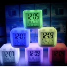 Kado Unik-- Jam Moody Kubus Kotak 7 Warna / Jam Moody / Jam Moody Warna / Jam Weker Digital / Alarm Moody / Jam Kubus / Jam Moody Murah