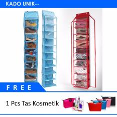 Kado Unik-- Rak Sepatu Susun Organizer + FREE Tas Kosmetik Bag Pouch Waterproof