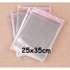 Kantong Plastik Opp Seal Lem Perekat Kemasan Baju Kaos Celana 25x35cm