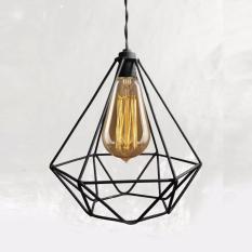 Kap Lampu Gantung Diamond Industrial Design ---O0o--- Hias Minimalis Dekorasi Kafe Rumah Cafe Vintage Retro Rustic Pendant Cage Besi - Kool Katz HARGA PROMO BELI 2 GRATIS 1