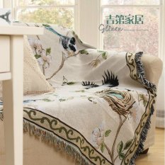 Bening Katun Elegan Banyak Selimut Tempat Tidur Bantalan Sofa