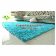 karpet bulu halus korea asli impor anti slip