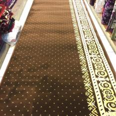 karpet masjid grosir per meter warna coklat TEBRIZ