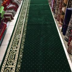 karpet masjid pabrik meteran warna hijau TEBRIZ