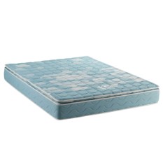Kasur Busa Shiroi Kumo Premium Super (Pillowtop) Ketebalan 25 Cm Size 90 x 200 - Biru - Mattress Only - Khusus Jabodetabek