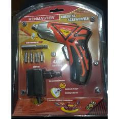 Kenmaster Mesin Bor ADAPTOR LISTRIK Cordless Drill KM4800 with FLASHLIGHT