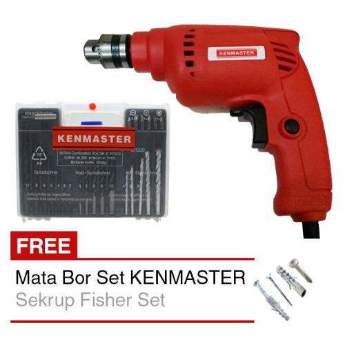 KENMASTER Mesin Bor Bolak Balik + Mata Bor Besi Kayu Beton + Sekrup KENMASTER Mesin Bor Bolak Balik + Mata Bor Besi Kayu Beton + Sekrup