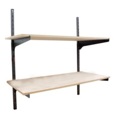 Kenmaster Rak Dinding 2 Susun Besi - Selving Bracket