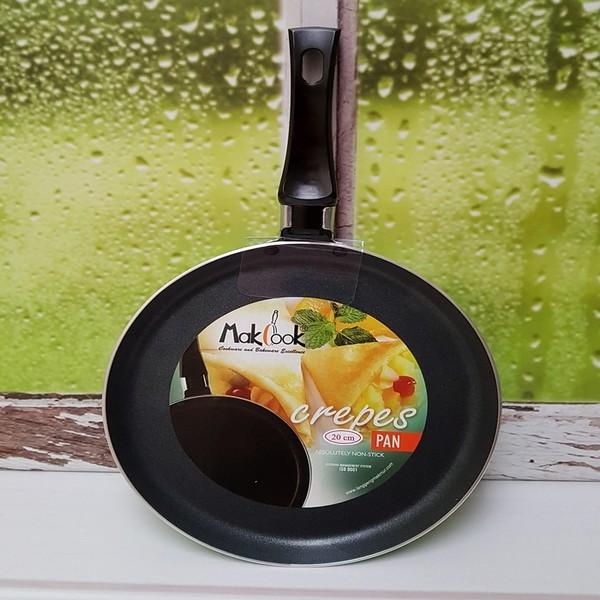 Kidstafun - MAKCOOK CREPES PAN 20 CM / FRYPAN DATAR TEFLON 20 CM HIJAU / MCOOK20 - Multicolor
