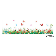 Taman Kanak-kanak Vinil Melewati Garis Dekorasi Rumah Stiker Dinding Mural AY7186-Intl