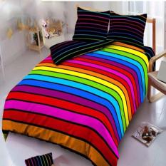 Kintakun Dluxe Bedcover King Motif Rainbow 180x200 cm