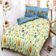 Kintakun Dluxe Sprei Queen Motif MerciParis 160x200 cm