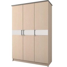 Kirana Lemari Pakaian 3 Pintu LP 3 PT Manhattan - White Oak