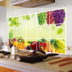 Dapur Oilproof Dapat Dilepas Stiker Dinding Seni Dekorasi Rumah Decal-Intl