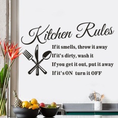 Est Wall Sticker Restaurant Best Quality Product Aturan Dapur Restaurant Wall Sticker Decal Mural Diy Dekorasi Rumah Internasional