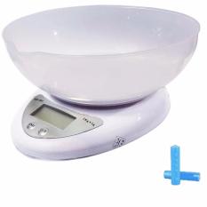 Kitchen Scale - Timbangan Dapur - Digital Lcd Electronic Kitchen Food With Bowl + Gratis Mangkuk & Baterai 1 Set
