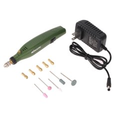 AC110V-230V Profesional Kualitas Tinggi Mini Penggiling Listrik Set Alat Penggiling Bor Listrik Praktis A Very Good Kisaran Pemangkasan Tiang Stripes Merah Terisolasi Putih Memotong Ukiran Alat Kit Kkmoon-Internasional