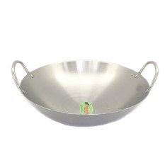 Komodo Kuali Wajan Penggorengan Stainless Steel Diameter 36 cm - Perak