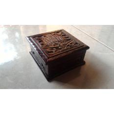 Kotak Perhiasan Kayu Jati Ukir Cantik Tempat Anting,Suweng,Gelang Dll
