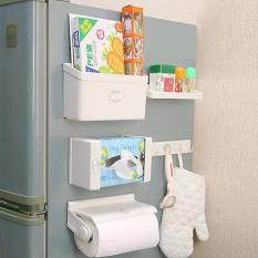 Kulkas Organizer, Rak Refrigarator, Rack Multifungsi, Praktis Magnet