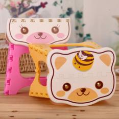 Kursi / bangku Lipat Motif Karakter / krakter Kursi Kecil Plastik Portable Untuk Anak