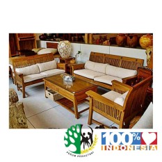 Kursi Tamu Set JATI Jari-jari Jepara 3-2-1-1